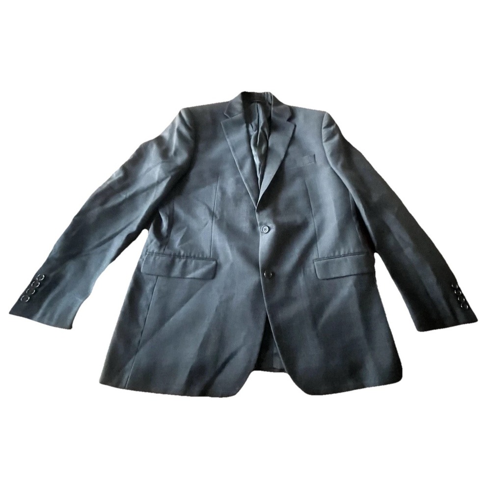 Lauren Ralph Lauren Mens 100% Wool Sport Coat Blazer Suit Jacket 42L Navy